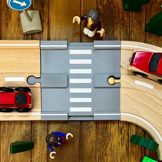 BRIO Compatible Toy Road - Crosswalk 3D model