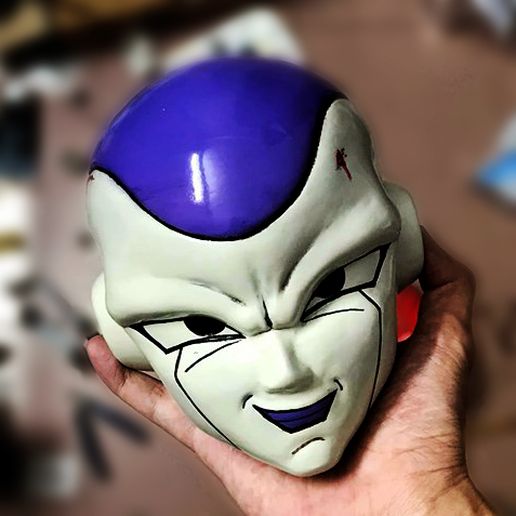 3d Printable Frieza Mask - Frieza Head - Dragon Ball Cosplay Decor 