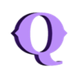 Q.stl Letters and Numbers GOD OF WAR Letters and Numbers | Logo