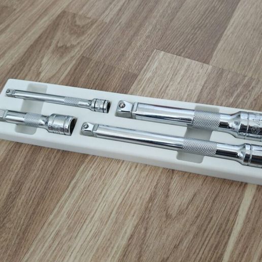 Extension tray for 1/4", 3/8", 1/2" wobble extensions AMPRO