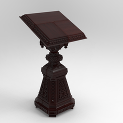 Owl_Shield.232.png Free STL file Analogion - stand for books for priest or profet (For DND miniature and remixes)・Model to download and 3D print