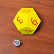 D12.png Dés géants imprimables en 3D : multi-matériaux et mono-matériaux