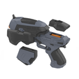 5.png Snub Pistol - Gears of War - Printable 3d model - STL + CAD bundle - Personal Use