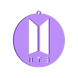 BTS_Logo.stl Keyring or Pendant K-POP