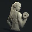 02.jpg Female Bodybuilder Bas Relief 3D Model