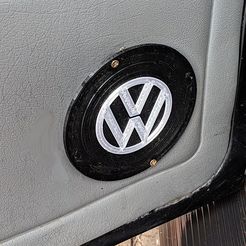 speakerHoleCover_c.jpg Archivo STL VW Tapa para hoyo de bocina 4 pulgadas・Diseño de impresora 3D para descargar