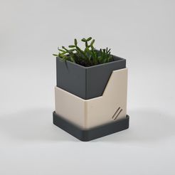 Sci-Fi-Pencil-Holder-Planter-3d-print-resin-polyester-plastic-stl-1.jpg STL file Sci-Fi Pencil Holder Planter 3d print・3D printable model to download