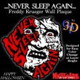 Freddy-Never-Sleep-IMG.jpg Never Sleep Again Freddy Krueger Nightmare on Elm Street Wall Art