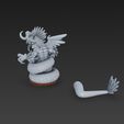 Naga-Sentinel-6.jpg Naga Sentinel - Criatura fantástica mitad serpiente mitad dragón Modelo de impresión 3D