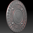 Preview11.png Hawkman Shield - Real size Scale - Black Adam 2022 Movie 3D print model