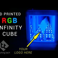 _thingiverse.jpg Télécharger fichier STL gratuit Infinity Cube (avec option logo) • Objet à imprimer en 3D, AllTimeBestPrints