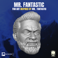 MR. FANTASTIC FAN ART INSPIRED BY MR. FANTASTIC Mister Fantastic fan art head inspired by Mr Fantastic for action figures