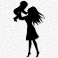 project_20230510_1233381-01.png Mother holding Baby wall art mothers day wall decor 2d art