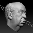 AlfredHitchcockHead2.jpg 3D-сканированное изображение головы Альфреда Хичкока (Психо, Птицы, Головокружение, Заднее окно, Кинорежиссер, Режиссер и т.д.)