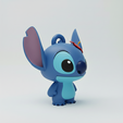 stitch-r.png Stitch Keychain with Flower - Lilo & Stitch (Split Body for Easy Printing)