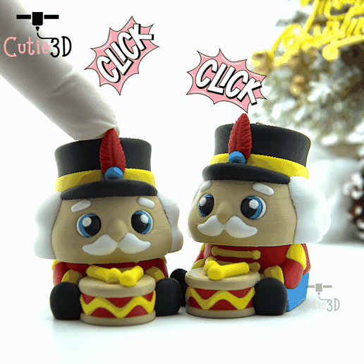 Cutie3D-Christmas Nutcracker Keycap Fidget Clicker Keychain_01.png Cutie3D Christmas Nutcracker Keycap Fidget Clicker Keychain - Cute Backpack Keychain