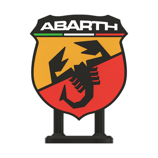 🚗 Abarth Logo Two Versions Available・ STL File for ・Cults