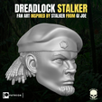 DREADLOCK STALKER FAN ART INSPIRED BY STALKER FROM Gi JOE | @Rsirn | Testa di Dreadlock Stalker per figure d'azione