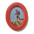 Pf_oval-iman-foto-rojo.jpg Oval photo frame 30X40 for magnet and/or folding stand