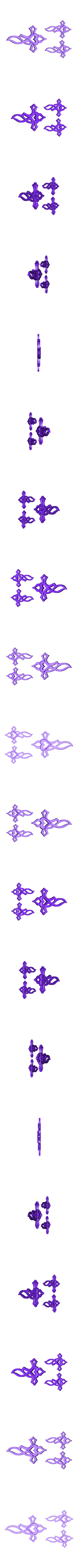 parure croix.stl "cross in heart" set