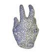 2 Hand_V1.jpg Archivo STL teléfono de mano estilo voronoi・Diseño de impresión en 3D para descargar