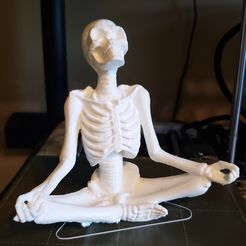 Zen Skeleton Halloween statue decoration