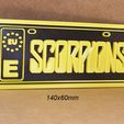 scorpions-concierto-entradas-grupo-musica-rock-3.jpg Scorpions, Mini License Plate, logo, poster, sign, signboard, sign, group, music