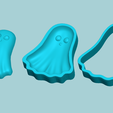 g0.png Halloween Molding A03 Ghost - Chocolate Silicone Mold