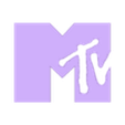 M cover.stl MTV logo LED sign