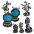 Skull-Portal-Samples-A-Mystic-Pigeon-Gaming.jpg Portal/gate multiple miniature set with bonus fairy dragon portal guard/familiar