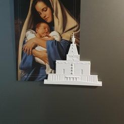 68244651_110896720256649_816635306315874304_n.jpeg Файл STL Храм СПД в Мехико Магнит на холодильник・Модель 3D-принтера для загрузки