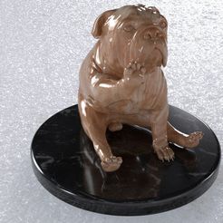rendu_bulldog03_A.jpg STL-Datei ENGLISCHE BULLDOGGE 03・3D-druckbare Vorlage zum herunterladen