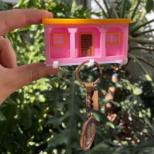 Bad Bunny Mini House key chain holder