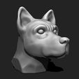 3.jpeg Tête de chien STL - Prêt pour l'impression 3D Modèle d'impression 3D