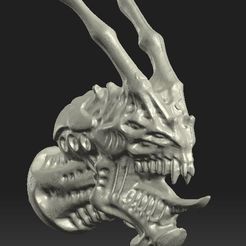Head_2.jpg Archivo STL gratis Cabezas de bichos espaciales・Diseño de impresora 3D para descargar
