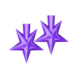 FacetedStar-Split-Topper.stl Faceted Star decorations