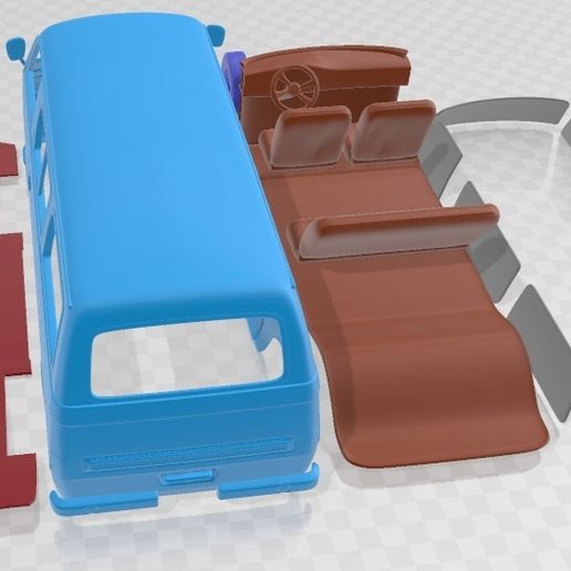 🚐 Mitsubishi Delica 1974 Printable Van・ 3D File for 3D