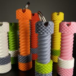 batch-of-fatty-fidget-keychains.jpg STL-Datei Rändelschraube Schlüsselanhänger kostenlos・3D-Drucker-Modell zum herunterladen