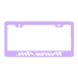 PORTA TRANSAM08315162READY.stl LICENSE PLATE FRAME TransAm - LICENSE PLATE FRAME TransAm . PRINT IN PLACE - PRINTING WITHOUT SUPPORTS.
