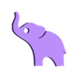 Elephant pendant.stl Elephant Pendant Keychain