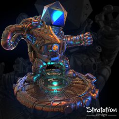 Sd_RPG_BigDaddyDicehead01.jpg Archivo STL Big Daddy Dicehead・Plan de impresión en 3D para descargar