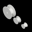 Bobine.png LGB Wood Reel / Cable Drum Set – Spur G & H0 Ladegut 1:22.5 | 6 Variants, 11 STL Files