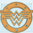 sda.png WONDER WOMAN LOGO COOKIE CUTTER