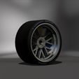 5.jpg Realistic Michelin sports tire and alloy wheel, STL - OBJ file, four versions