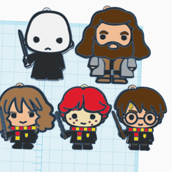 Harry.png 5 HARRY POTTER KEY CHAINS