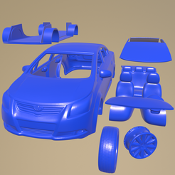 e24_005.png STL file Toyota Avensis sedan 2009 PRINTABLE CAR IN SEPARATE PARTS・3D print model to download