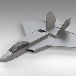 F22 Hybrid (13).jpg Fichier STL gratuit RC F22 Jet - Concept de construction hybride utilisant FliteTest Mighty Mini F-22 Raptor・Idée pour impression 3D à télécharger