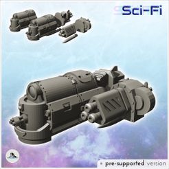 1-PREM-WB-VE-V07.jpg Fichier STL Moto à gravité avec double tonneaux (7) - Future Sci-Fi SF Post apocalyptique Tabletop Scifi Wargaming Exploration planétaire RPG Terrain・Design pour impression 3D à télécharger