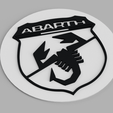1.png Abarth Auto Logo Coaster