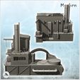 4.jpg Modern brick factory with large chimney and access arch (intact version) (4) - Modern WW2 WW1 World War Diaroma Wargaming RPG Mini Hobby